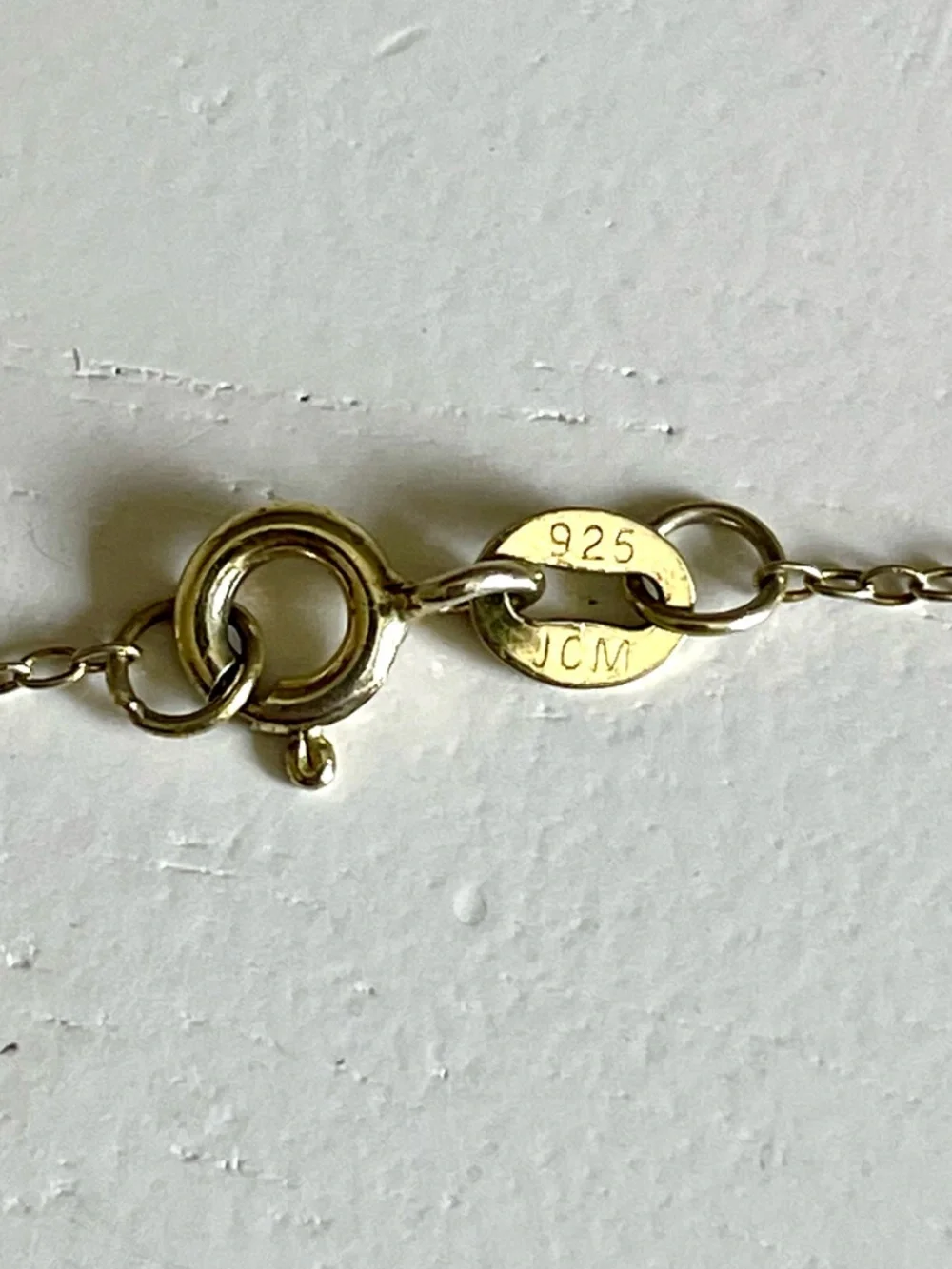 Jacmel Mauritius JCM Butterfly Necklace 925 Sterling Silver CZ Gold Overlay Pavé - Picture 6 of 9